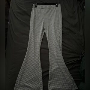 Flared checkered pants- never worn